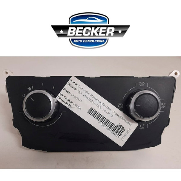 Comando Do Ar Forçado Vw Voyage 2010 - 5u08190453q7