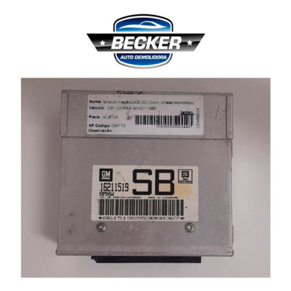 Módulo Injeção Chevrolet Corsa Wind 1996 - 16211519