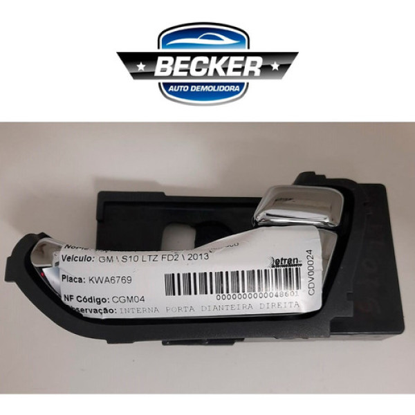 Maçaneta Dianteira/traseira Direita Gm S10 2010/2015