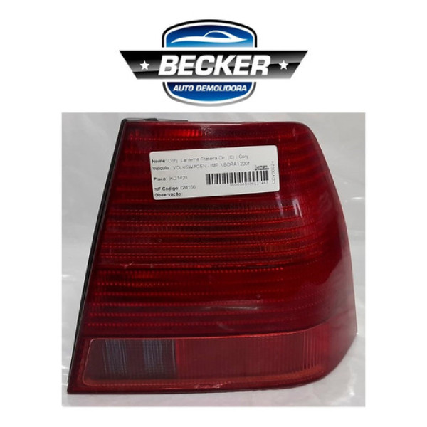 Lanterna Traseira Direita Vw Bora 2001 - C/ Detalhes