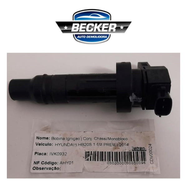 Bobina Ignição Hyndai Hb20s 1.6 2014 - 273012b010