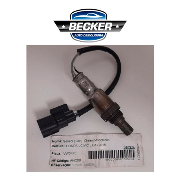 Sonda Lambda Honda Civic Lxr 2015 - 635h1