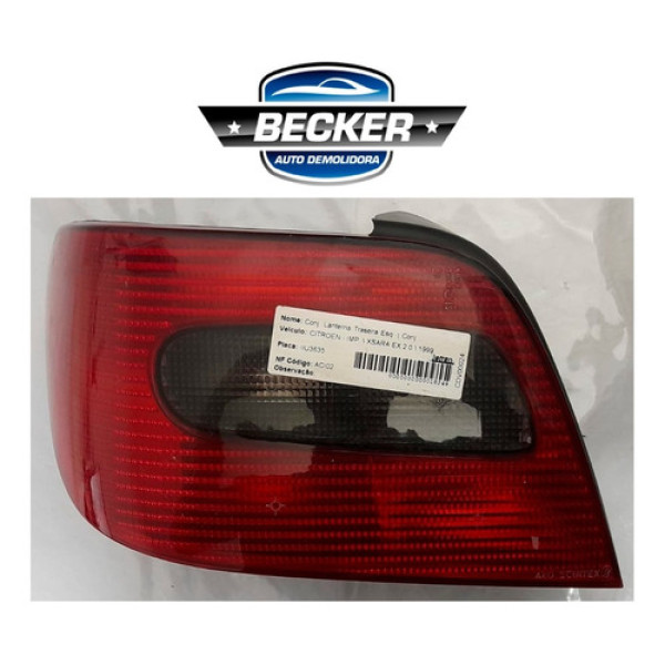 Lanterna Traseira Esquerda Citroen Xsara 2.0 1999 - G2534