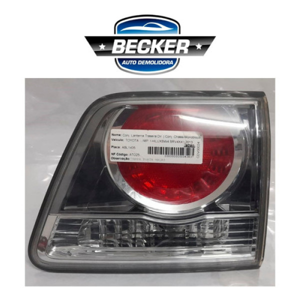 Lanterna Traseira Direita Toyota Hilux Srv 2013 - P9887