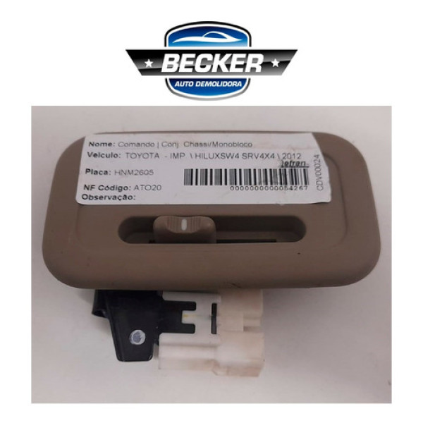 Botão Comando Ar Traseiro Toyota Hilux Sw4 2012 A 2015
