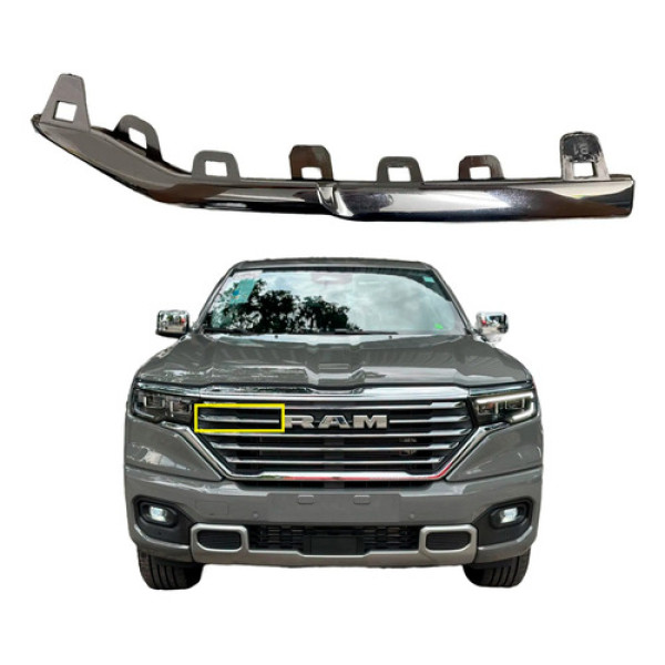 Friso Cromado Direito Grade Frontal Rampage Laramie 2024