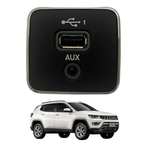 Entrada Usb Auxiliar Compass 2021 Diesel 609278700