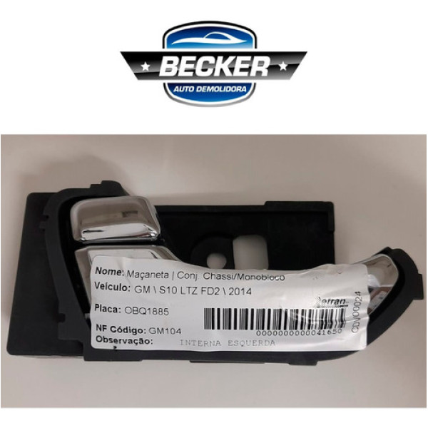 Maçaneta Dianteira/traseira Esquerda Gm S10 2010/2015