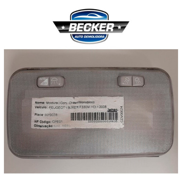 Luz Interna Peugeot Boxer F330m Hdi 2008
