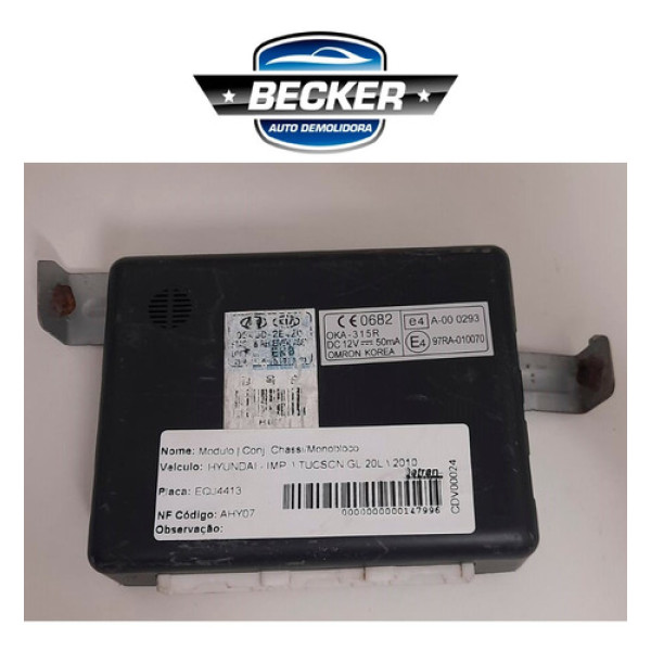 Módulo Conforto Hyndai Tucson 2.0 2010 - 97ra010070