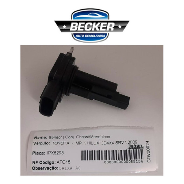 Sensor Maf Toyota Hilux Srv 2009 - 2220430020 / 09r30