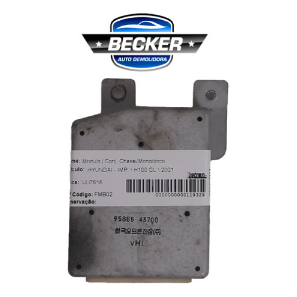 Módulo Conforto Alarme Hyundai H100 Gl 2001 - 9588543700