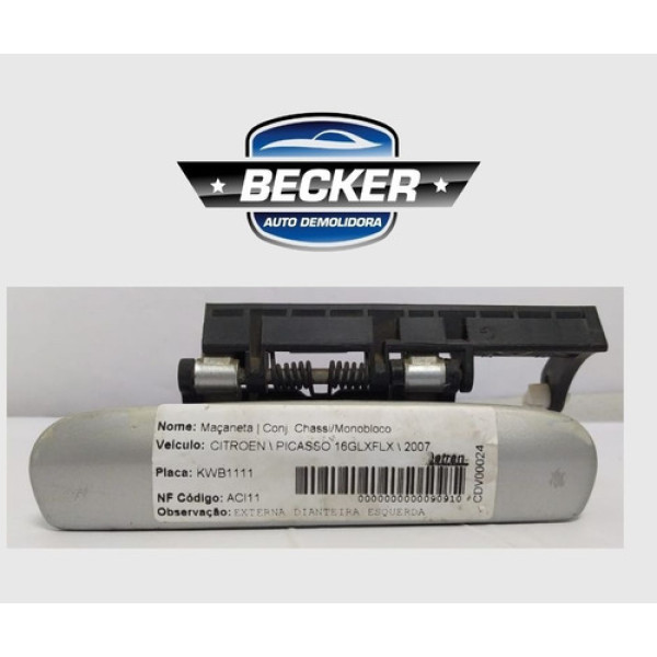 Maçaneta Externa Dianteira Esquerda Citroen Picasso 2007