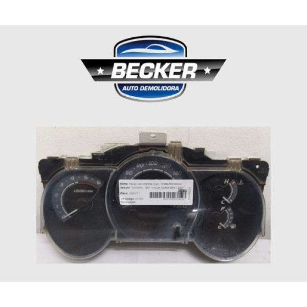 Painel De Instrumentos Toyota Hilux 2007 Código L70838000kl7