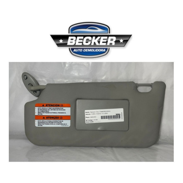 Quebra Sol Cinza Caixa Espelho Ford Fiesta 2004 