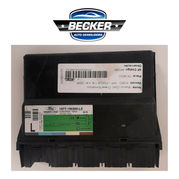 Módulo Conforto Ford Focus 1.6 2005 - 1s7t15k600le
