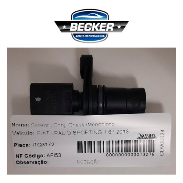 Sensor Rotação Fiat Palio Sporting 1.6 2013 - 55223464