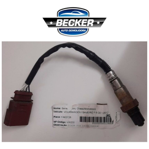 Sonda Lambda Volkswagen Saveiro 1.6 2012 - Pós Catalisador