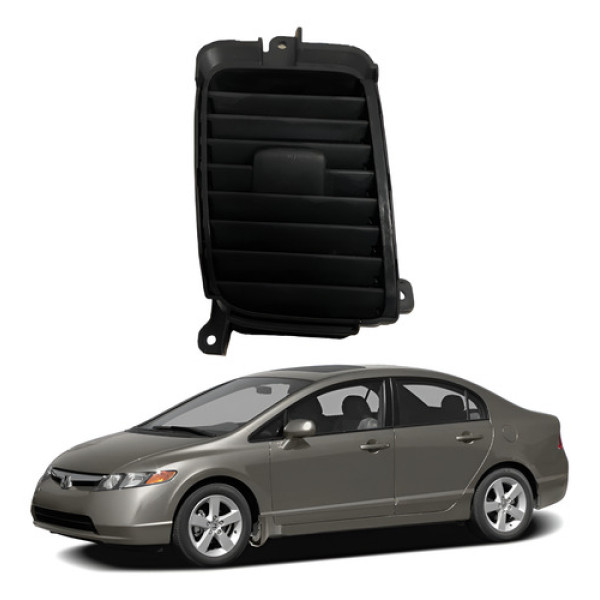 Difusor Ar Central Esquerdo Civic 2007 2008 2009 2010 2011