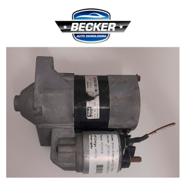 Motor De Arranque Renault Sandero Exp 1.0 16v 2011 - D7e39