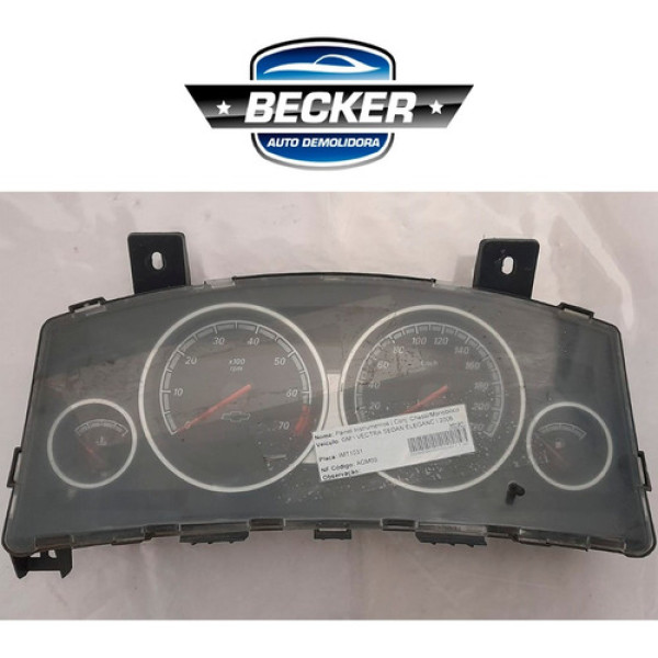 Painel Instrumentos Gm Vectra Sedan Elegance 2006- 115117009