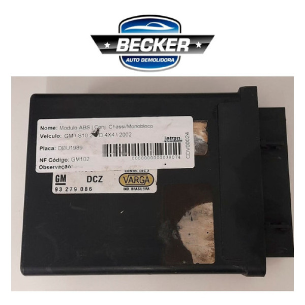 Módulo Chevrolet S10 4x4 2002 - 93279086