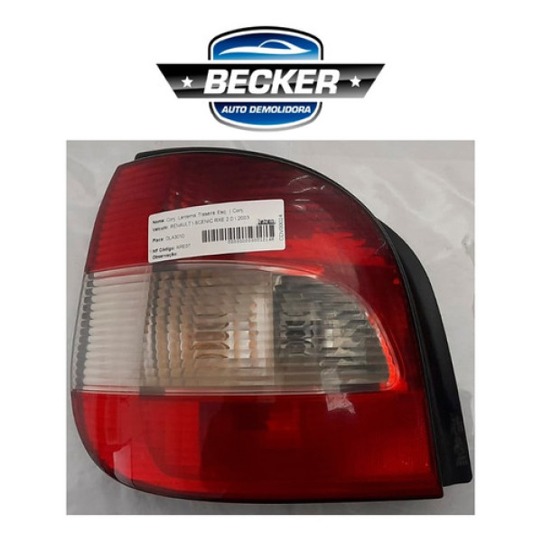 Lanterna Traseira Esquerda Renault Scenic 2003