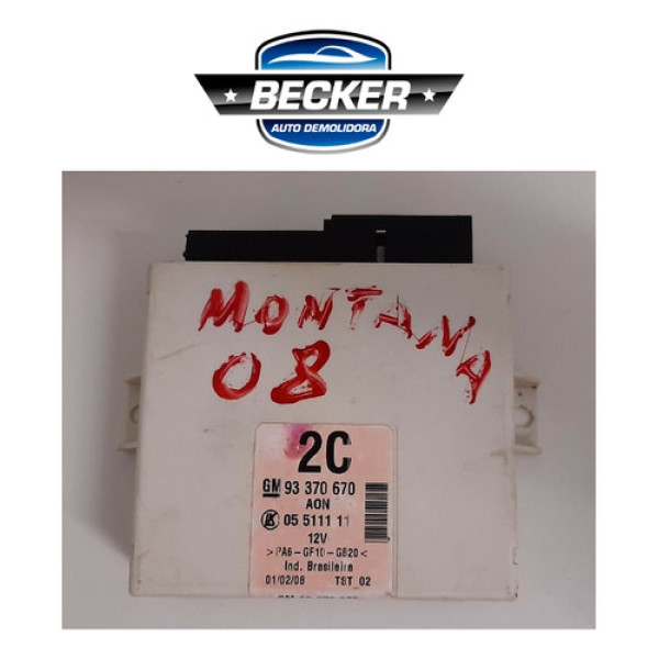 Módulo Conforto Gm Montana 2008 - 93370670 / 2c