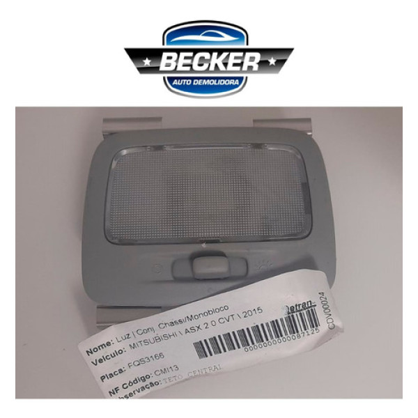 Luz Interna Mitsubishi Asx 2.0 Cvt 2015 - 1189206