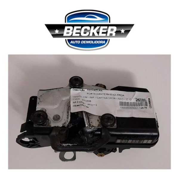 Fechadura Elétrica Dianteira Esquerda Captiva Sport 2010