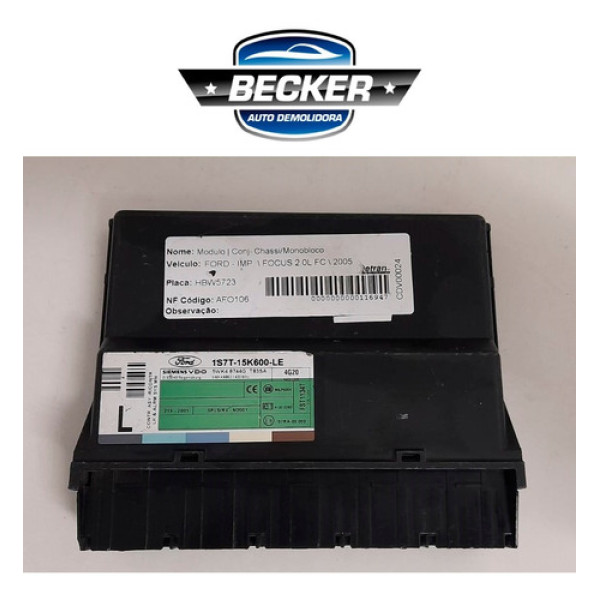Módulo Conforto Ford Focus 2.0 2005 - 1s7t15k600le