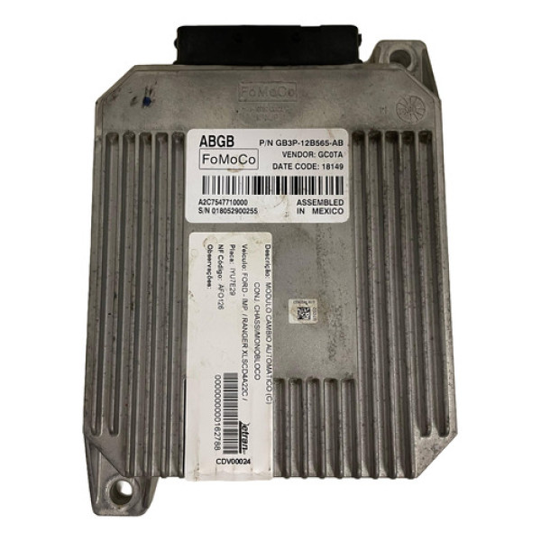 Módulo Câmbio Aut Ranger Xls 2.2 D 2019 160cv - Gb3p12b565ab