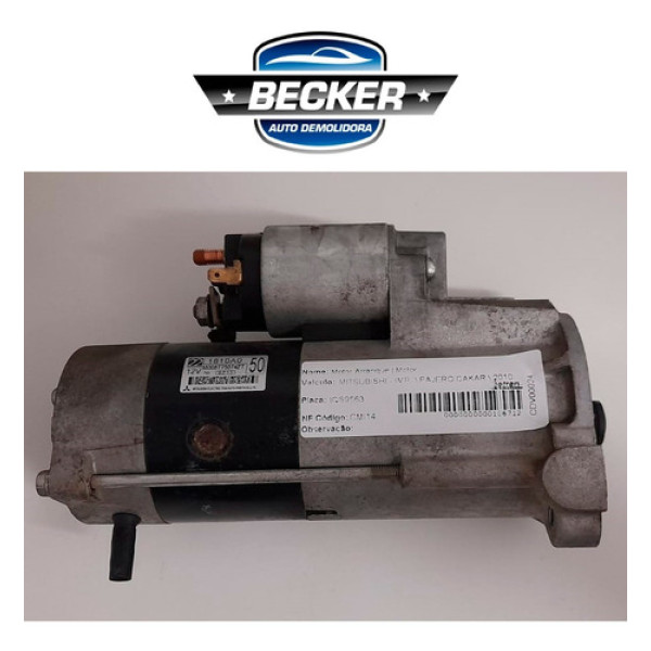 Motor De Arranque Mitsubishi Pajero Dakar 2010 - 1810a0