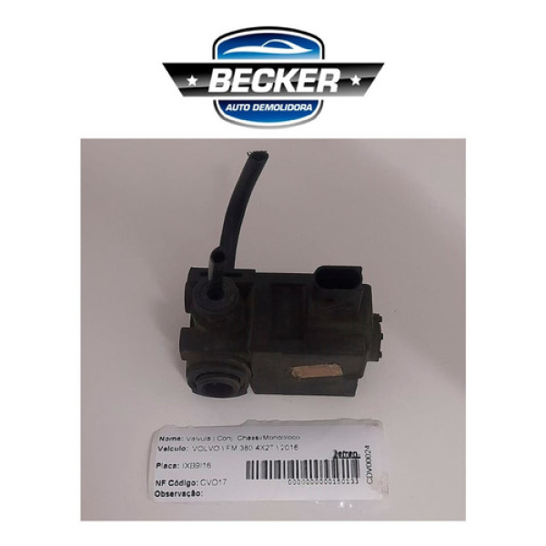 Válvula Solenoide Diferencial Volvo Fm 380 2016 - 21472978