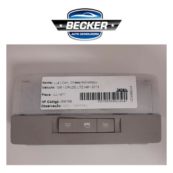 Luz Interna Chevrolet Cruze Ltz 2013 - 316627975