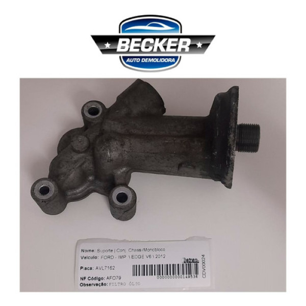 Suporte Filtro De Óleo Ford Edge V6 2012 - At4e6884cc