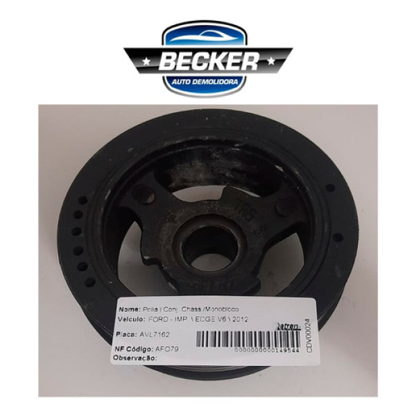 Polia Virabrequim Ford Edge V6 2012 - 26715 - Trg 5 - 225