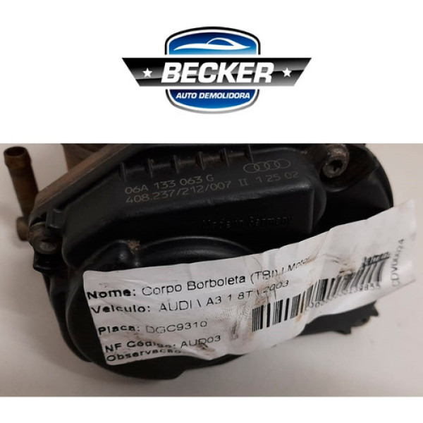 Corpo Borboleta Tbi Audi A3 Golf 1.8 Turbo - 06a133063g