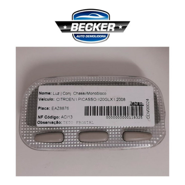 Luz Interna Citroen Picasso Glx 2.0 2008