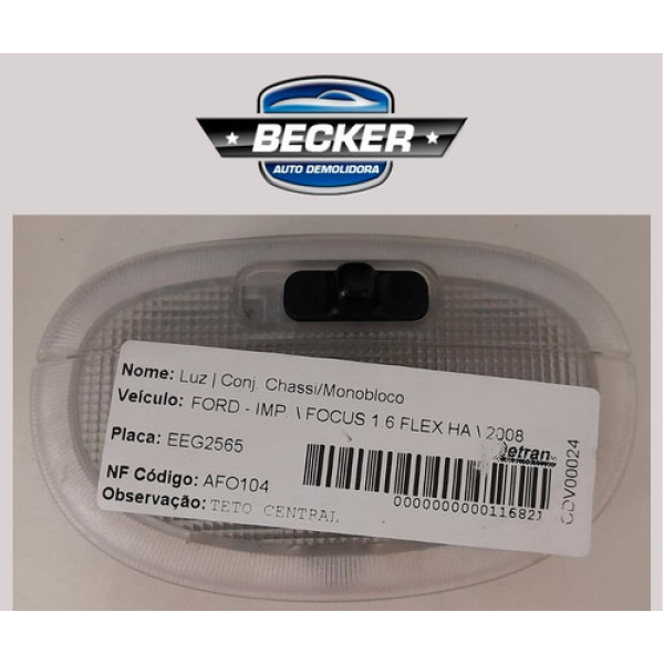 Luz De Teto Ford Focus 2007 - Xs4113776