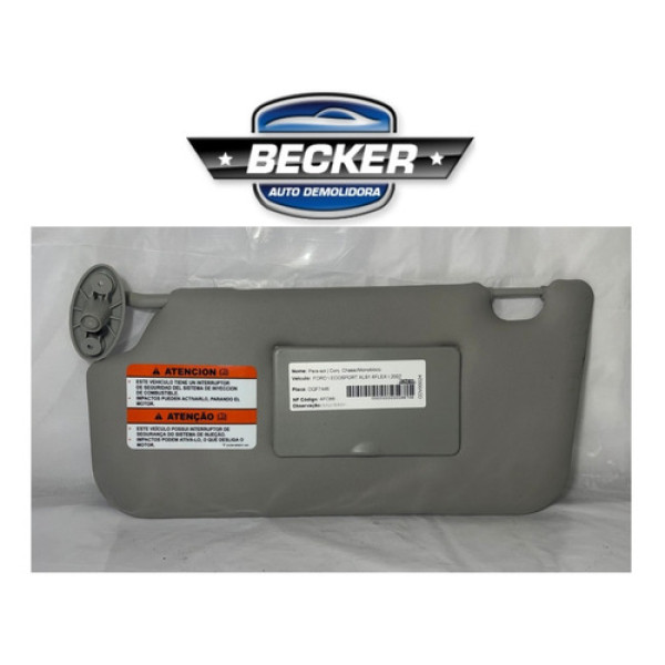 Quebra Sol Cinza Caixa Espelho Ecosport 2007