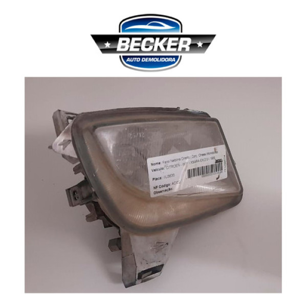 Farol De Neblina Direito Citroen Xsara Ex 2.0 1999