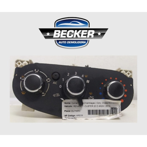 Comando Ac Ventilação Renault Duster 2014