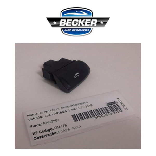 Botão Porta Malas Gm Prisma 1.4 Lt 2019 - 52153140