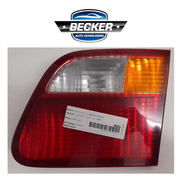 Lanterna Traseira Esquerda Honda Civic Lx 1999