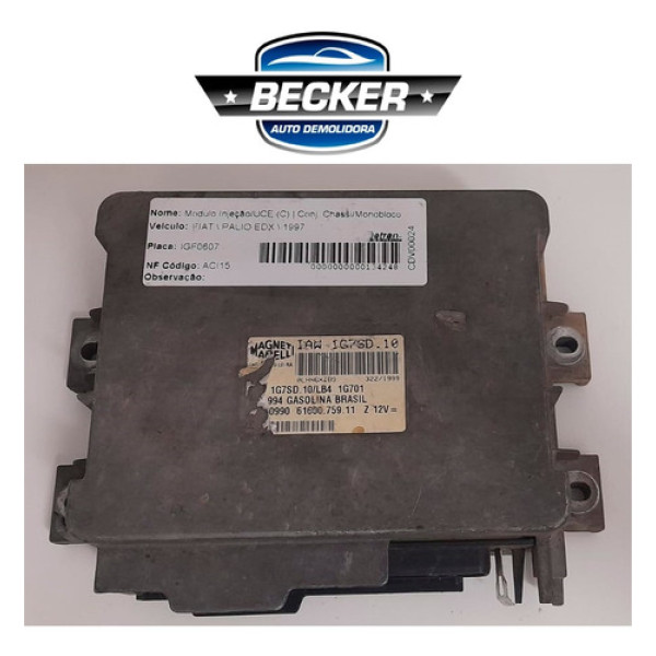 Módulo Injeção Fiat Palio Edx 1997 - Iaw Ig76d10