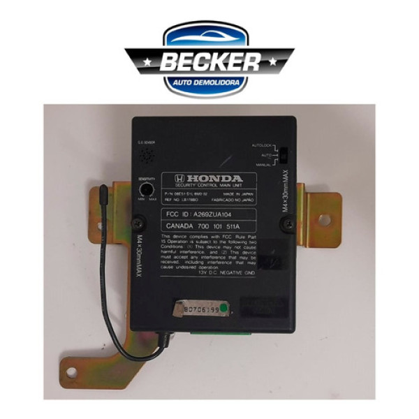 Módulo Alarme Honda Civic Lx 1998 - A269zua104