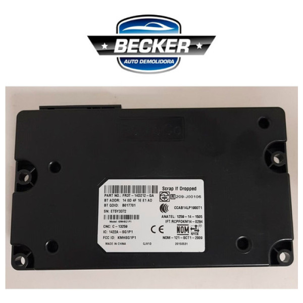 Módulo Central Ford Ecosport 2.0 2016 - Fr3t14d212ga