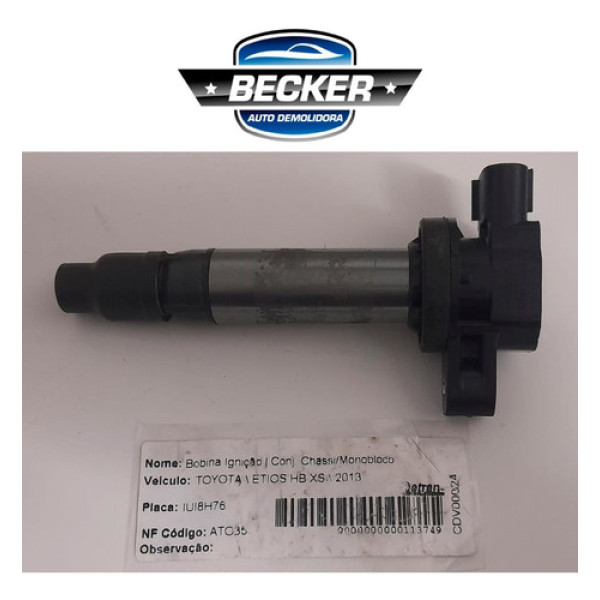 Bobina Ignição Toyota Etios 2013 - 9091902263