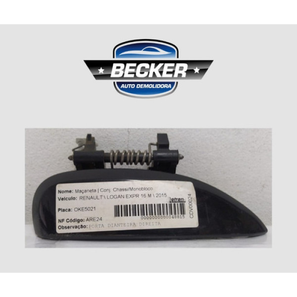 Maçaneta Externa Dianteira Direita Renault Logan 2015